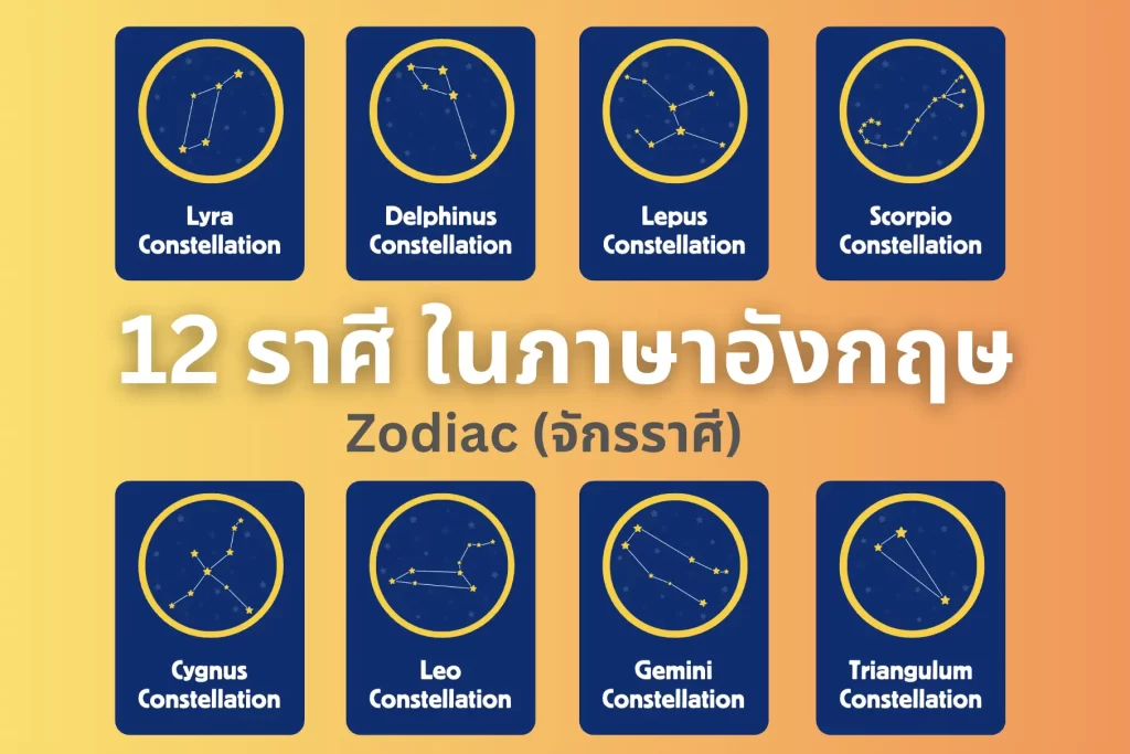 12 ราศี ในภาษาอังกฤษ_cover